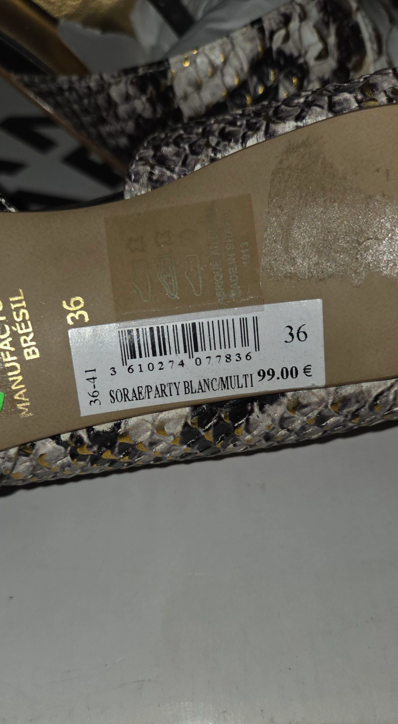 Zapatos de tacón San Marina con estampado de serpiente (cuero) - Talla 36 – photo 4